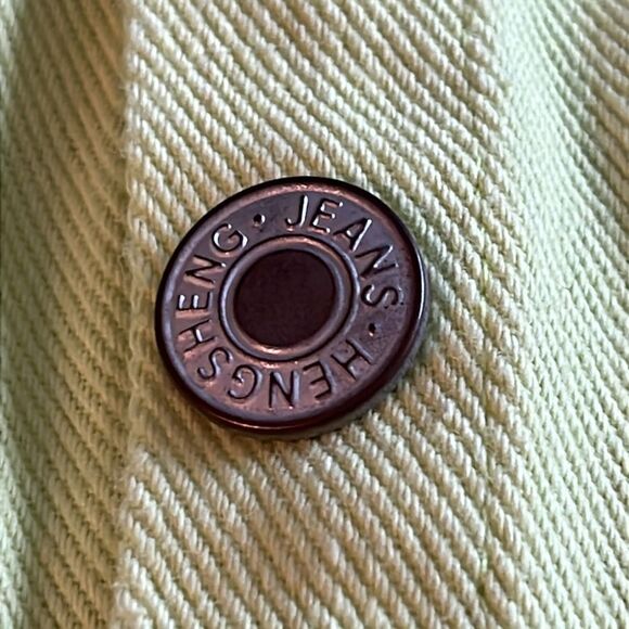 KIDS DREAM Sesame Street Elmo Neon Custom SZ Med Snap Denim Jacket FINAL PRICE - Picture 5 of 8